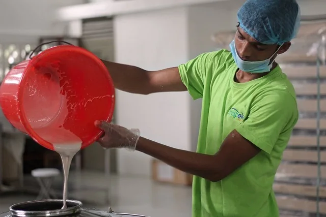 Traditional coconut oil production using fresh coconut